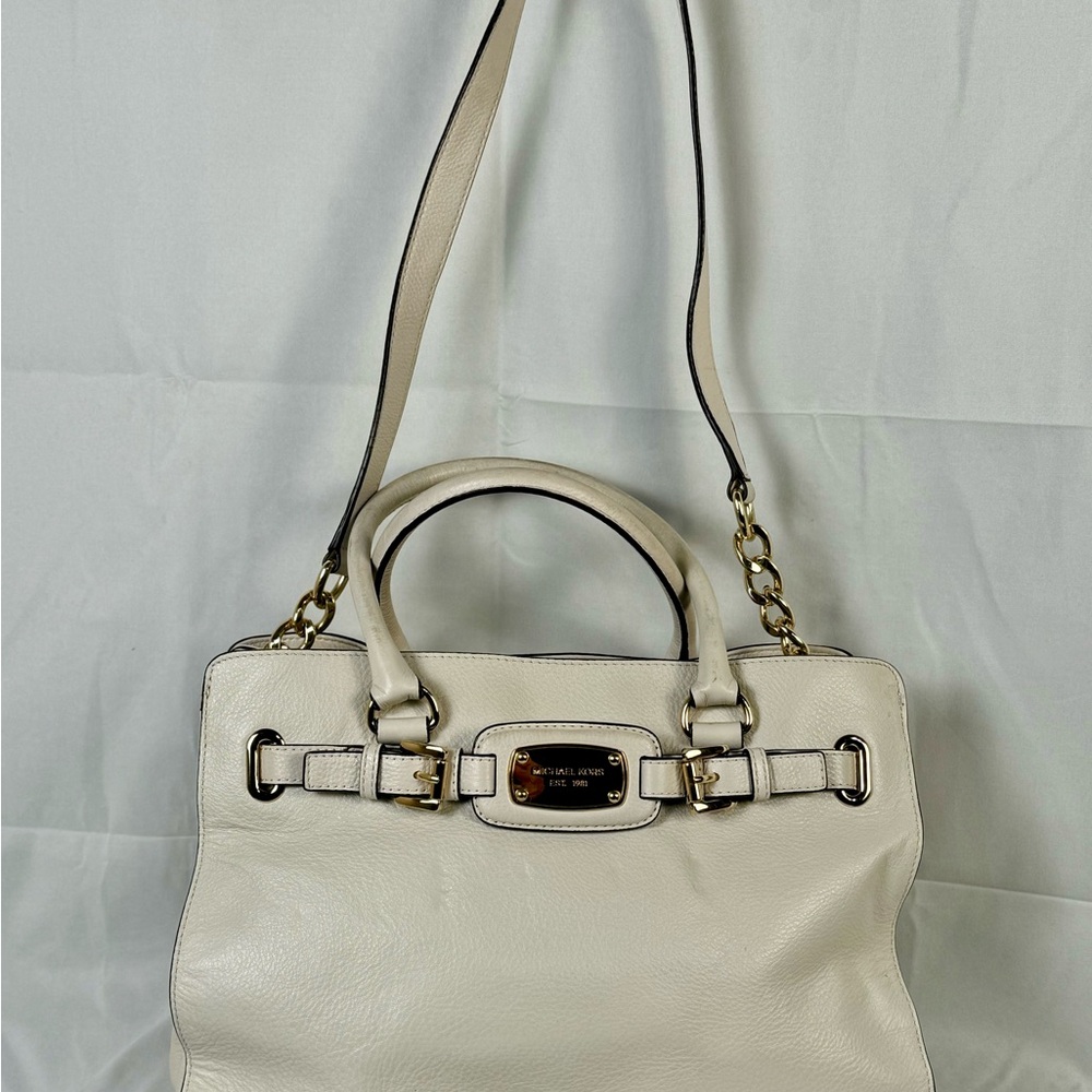 Michael Kors white Hamilton‎ bag pre loved